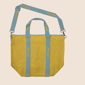 NWT Pleasing Tote 2.0 Yellow Blue